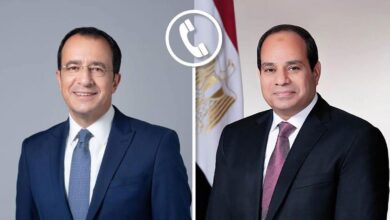 تلقى الرئيس عبد الفتاح السيسي، اليوم، اتصالاً هاتفياً من الرئيس القبرصي نيكوس