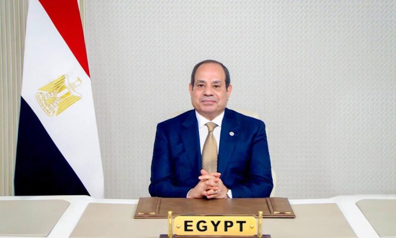 الرئيس السيسي ألقي اليوم كلمة مسجلة بمناسبة الاحتفال بالذكرى الثمانين لإنشاء الأمم المتحدة
