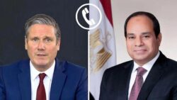 الرئيس السيسي تلقي اليوم اتصالاً هاتفياً من رئيس وزراء المملكة المتحدة "كير ستارمر"