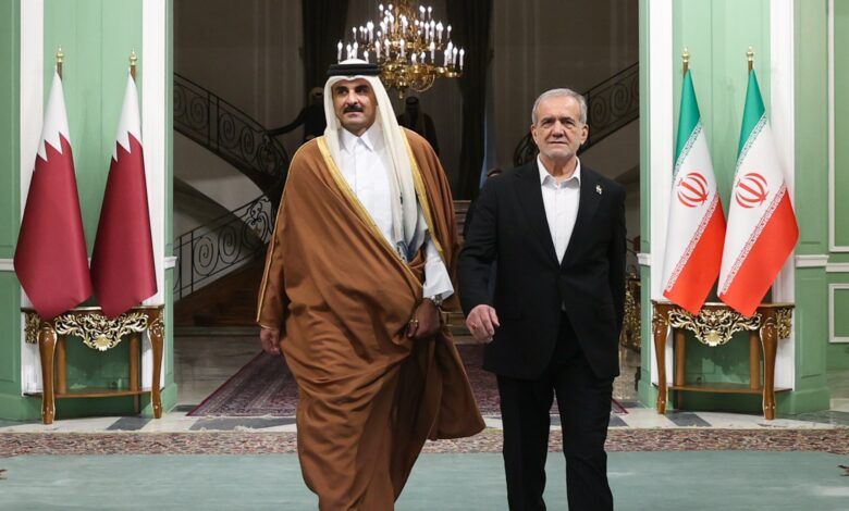 الديوان الأميري القطري: الرئيس الإيراني أعرب عن أسفه لأمير قطر 
