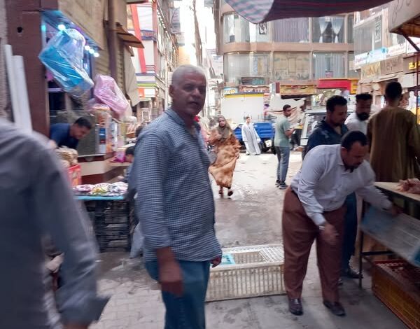 تواصل حملات رفع الإشغالات بطما