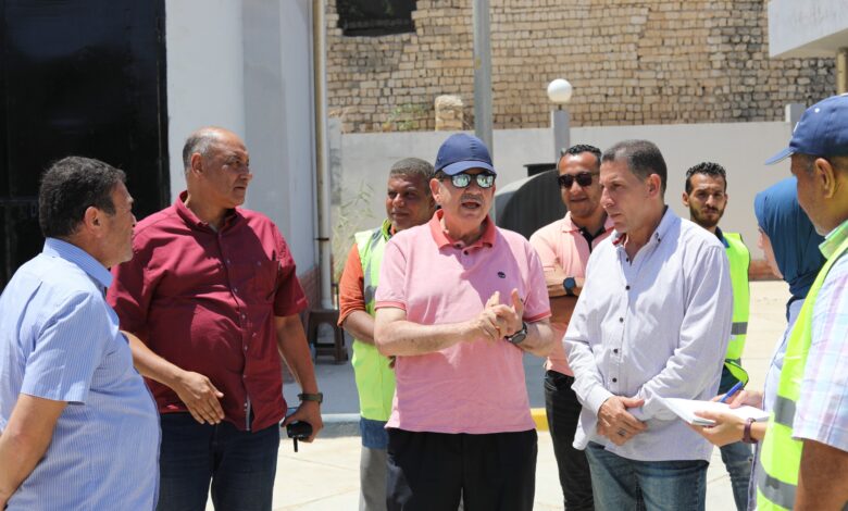 جولة تفقدية لرئيس شركة الصرف الصحي لمحطات الشركة