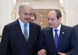 الرئيس السيسي استقبل اليوم المشير خليفة حفتر القائد العام للجيش الوطني الليبي