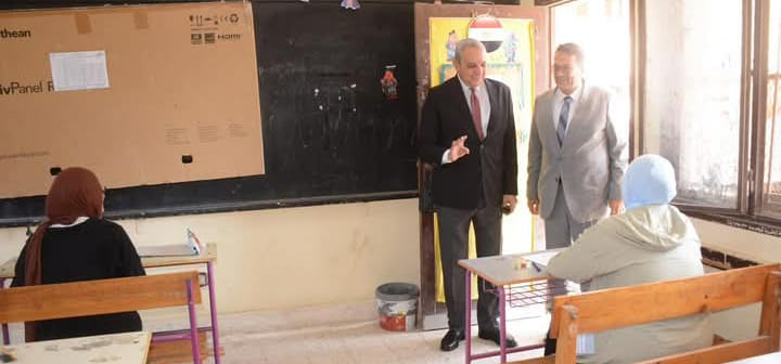 في أول أيام امتحانات الثانوية العامة محافظ الغربية يتابع ميدانيًا سير امتحانات الثانوية العامة