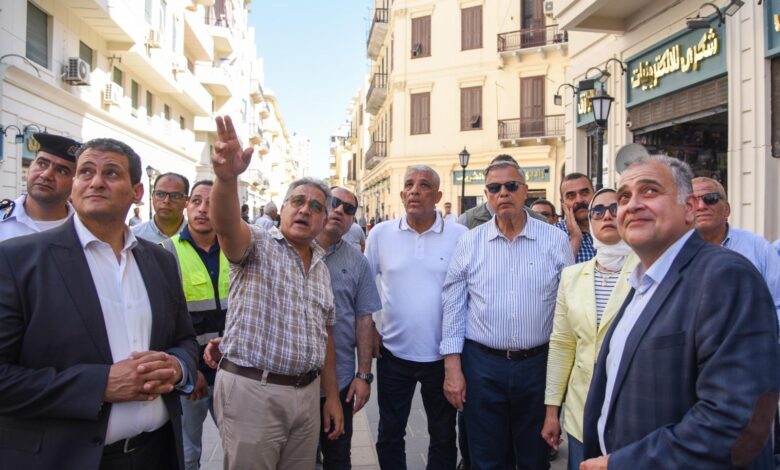 لجنة الإدارة المحلية ومحافظ الإسكندرية يتابعون تطوير واجهات الكورنيش والنبي دانيال