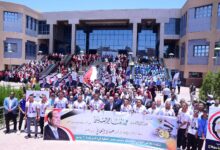 ٣٠٠٠ طالب وطالبه بجامعة سوهاج يجددوا الإحتفال بذكري ٣٠ يونيو