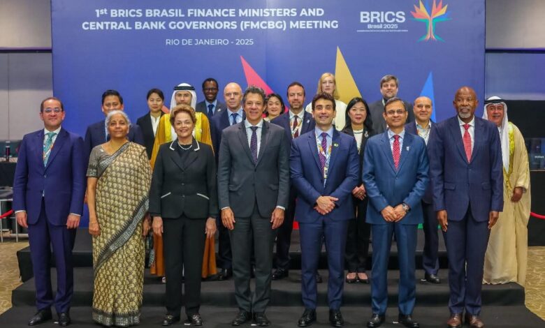 المالية: جلسة رسمية لاجتماع وزراء المالية ومحافظى البنوك المركزية لدول البريكس