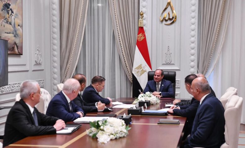 الرئيس السيسى يلتقى المدير العام لهيئة الدولة للطاقة النووية الروسية.
