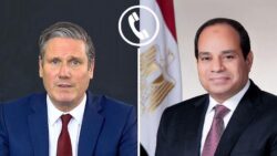 الرئيس السيسي يتلقي اتصالاً هاتفياً من "كير ستارمر" رئيس وزراء المملكة المتحدة.