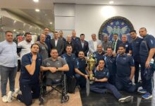استقبال وزير الشباب لمنتخب مصر البارالمبي لكرة الطائرة العائد متوج ببطولة افريقيا