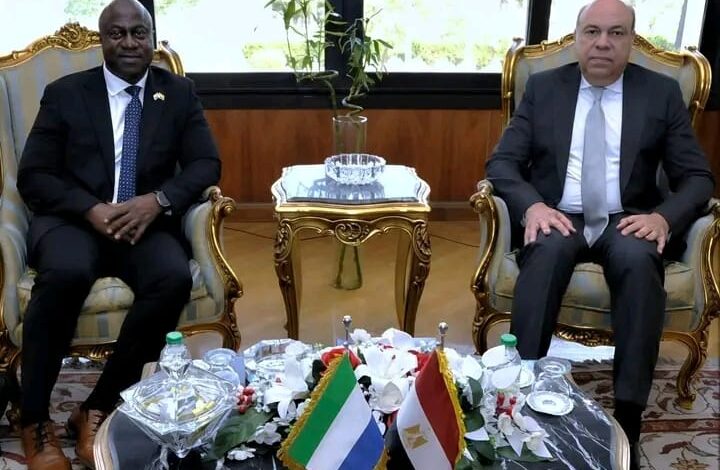 وزير الطيران المدني يبحث مع نظيره السيراليوني آفاق التعاون المشترك