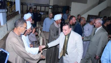 دكتور مختار همام يدشن الوحدة الحزبية بقرية الاحايوة غرب مركز العسيرات
