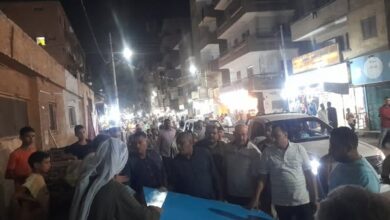 '' علاء شعراوي '' مواصلة حملات المرافق ورفع الاشغالات من الطريق العام بشارع المخبز الالى