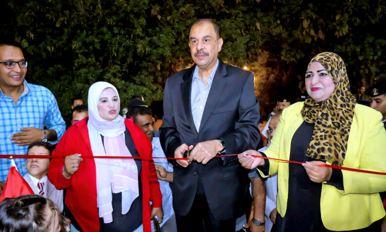 محافظ سوهاج يفتتح تطوير بوابة مدخل مركز ومدينة سوهاج البحري