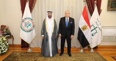 رئيس مجلس الدولة، إستقبل اليوم رئيس البرلمان العربي، محمد بن أحمد اليماحي.