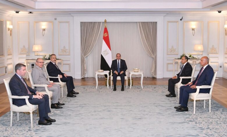 استقبل الرئيس السيسي، اليوم، السيد هاكان فيدان، وزير خارجية جمهورية تركيا.