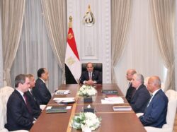 الرئيس السيسي إجتمع اليوم  مع  مدبولي والعاملين في قطاع الإعلام 