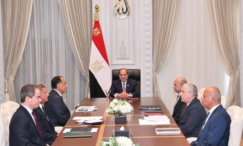 الرئيس السيسي إجتمع اليوم مع مدبولي والعاملين في قطاع الإعلام
