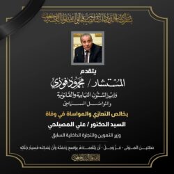 وزير الشؤون النيابية ناعيا "المصيلحي"كان نموذجا للمسؤول الواعي بقضايا وطن