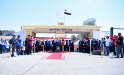 زيارة وزير الخارجية ورئيس الوزراء الفلسطيني إلى معبر رفح. 
