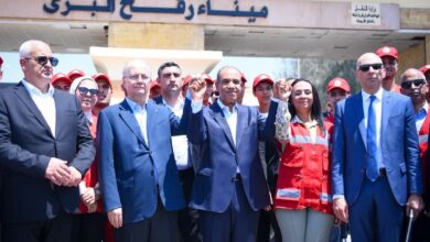 زيارة وزير الخارجية ورئيس الوزراء الفلسطيني إلى معبر رفح. 
