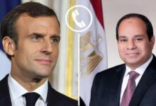 الرئيس السيسي يتلقي إتصالًا هاتفيًا من نظيره الفرنسي إيمانويل ماكرون.