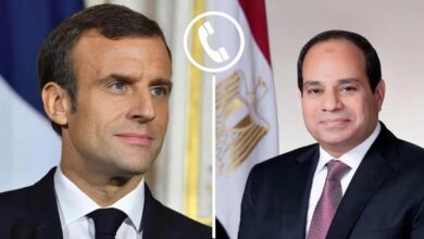 الرئيس السيسي يتلقي إتصالًا هاتفيًا من نظيره الفرنسي إيمانويل ماكرون.