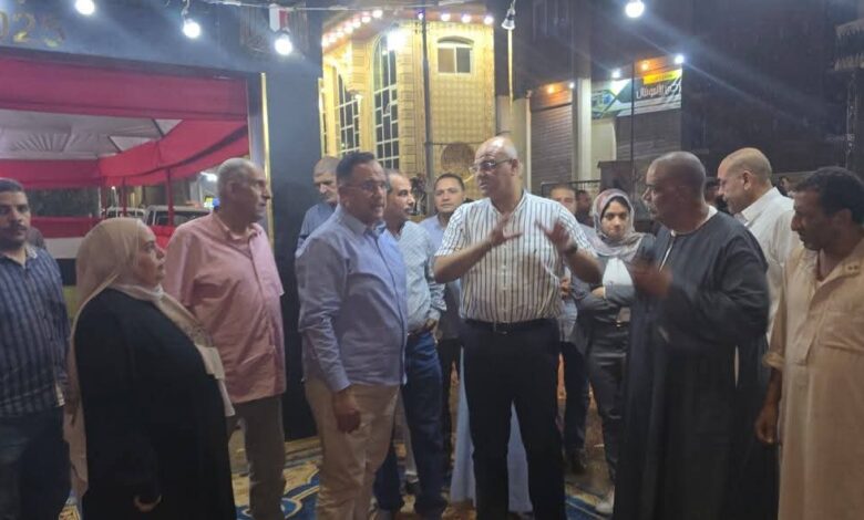  محافظ القليوبية يتفقد لجان أحياء شبرا الخيمة ومدينة قليوب لمجلس الشيوخ.
