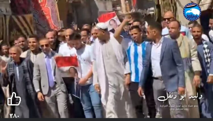 جولات وليد أبودنقل حفزت الجماهير للمشاركة فى إنتخابات مجلس الشيوخ بأسيوط