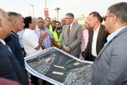 محافظ الجيزة يتفقد موقع أعمال مشروع دعم محطة مياه جزيرة الدهب