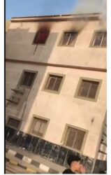 نشوب حريق بحي شبرا الخيمه