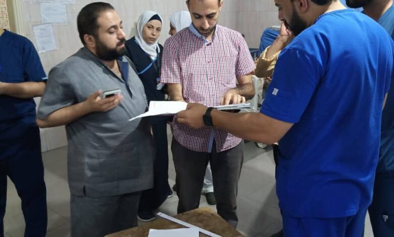 مدير إدارة المستشفيات يجري جولة مرورية بمستشفى شبين القناطر المركزي.