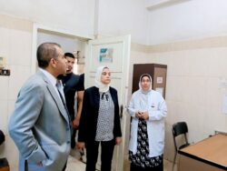 زيارة رئيس الإدارة المركزية للشؤون الطبية لمتابعة مستشفى وعيادة النيل بشبرا. 