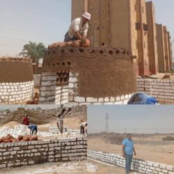 تواصل الأعمال على قدم وساق لتنفيذ مزرعة البط وأبراج الحمام بالطريق الصحراوي بساحل سليم