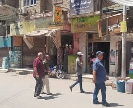 إستمرار حملات رفع الاشغالات والمخالفات بمدينة المراغه