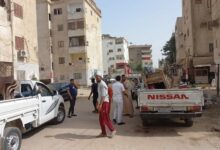 تواصل حملات رفع الإشغالات بحي غرب سوهاج