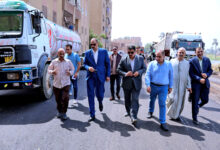 محافظ سوهاج يتفقد أعمال الرصف والتطوير ورفع كفاءة الطرق والشوارع بالمنشاة