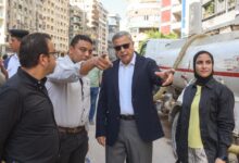 محافظ الإسكندرية يتابع أعمال مشروع توسعة شارع أبو قير