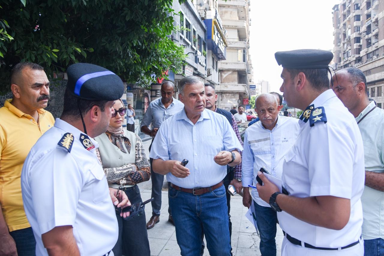 محافظ الإسكندرية يتفقد بدء تنفيذ مشروع توسعة طريق الحرية بنطاق حي شرق