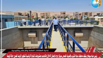 رئيس مياه سوهاج يتفقد محطات مياه الشرب والصرف الصحى بمركز جرجا