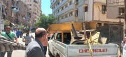 حملة مرافق مكبرة بحي شرق سوهاج
