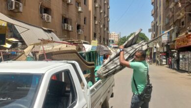 حملة مرافق مكبرة بحي شرق سوهاج