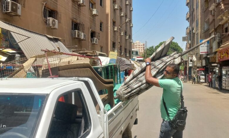 حملة مرافق مكبرة بحي شرق سوهاج