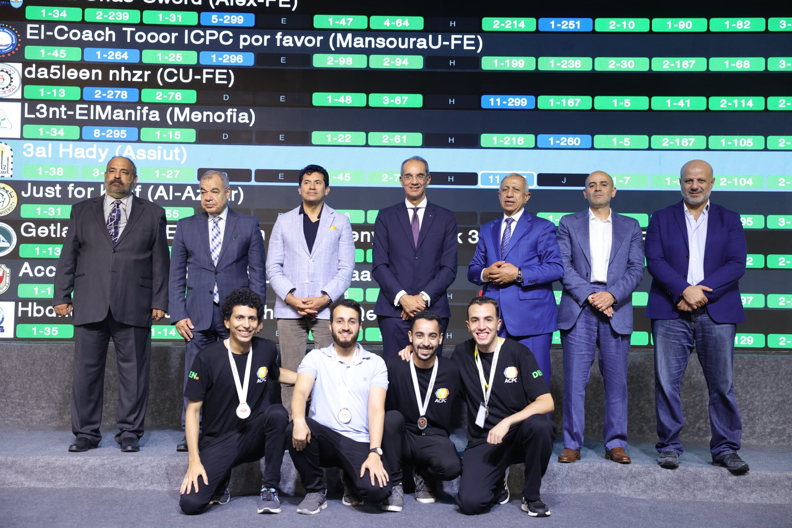 وزيرا الاتصالات والشباب يشهدان تتويج الفائزين في المسابقة المصرية للبرمجة  ECPC