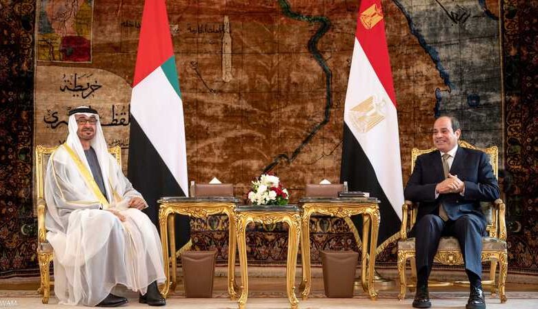الرئيس السيسي والشيخ محمد بن زايد آل نهيان يرحبان بمبادرة ترامب