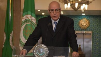 السفير أحمد رشيد خطابي قمة الدوحة رسالة تضامن ضد العد/وان الإسرا/ئ/يلي