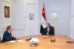 اجتمع الرئيس السيسي اليوم مع السيد حسن عبد الله محافظ البنك المركزي.