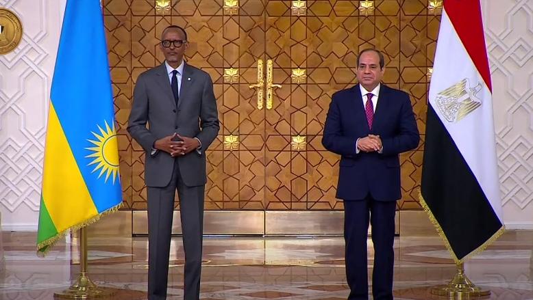 الرئيس السيسي و رئيس رواندا يشهدان التوقيع على عدد من مذكرات تفاهم بين البلدين.