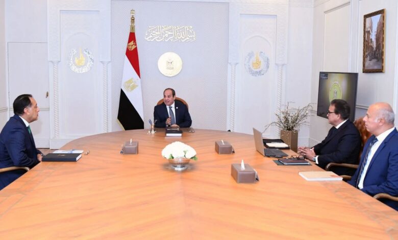 الرئيس السيسي يوجّه بسرعة الانتهاء من تنفيذ مدينة النيل الطبية