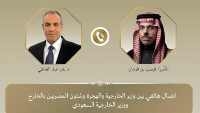 وزير الخارجية ونظيره السعودي يعربان عن رفضهما القاطع للعدوان الإس-رائ-يلي على قطاع غ-زة.